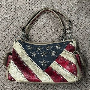 Montana West Americana style medium size shoulder purse
